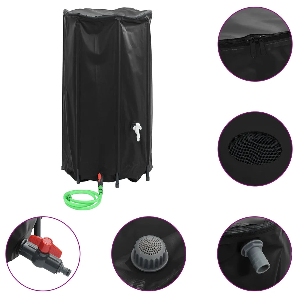 Serbatoio Acqua con Rubinetto Pieghevole 380 L in PVC CFW5978994