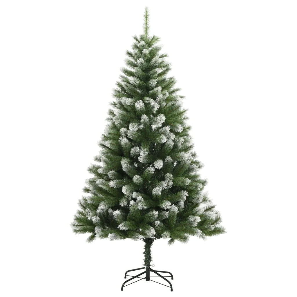 vidaXL Albero Natale Artificiale Incernierato con Neve Fioccata 180 cm
