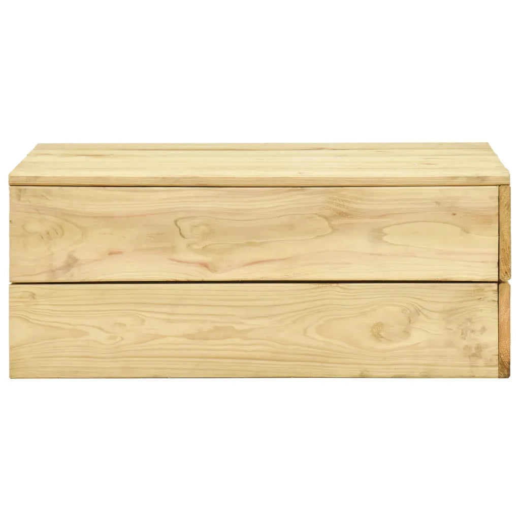 Tavolo da Giardino | Tavolino da esterno 75x75x31 cm in Legno di Pino Impregnato