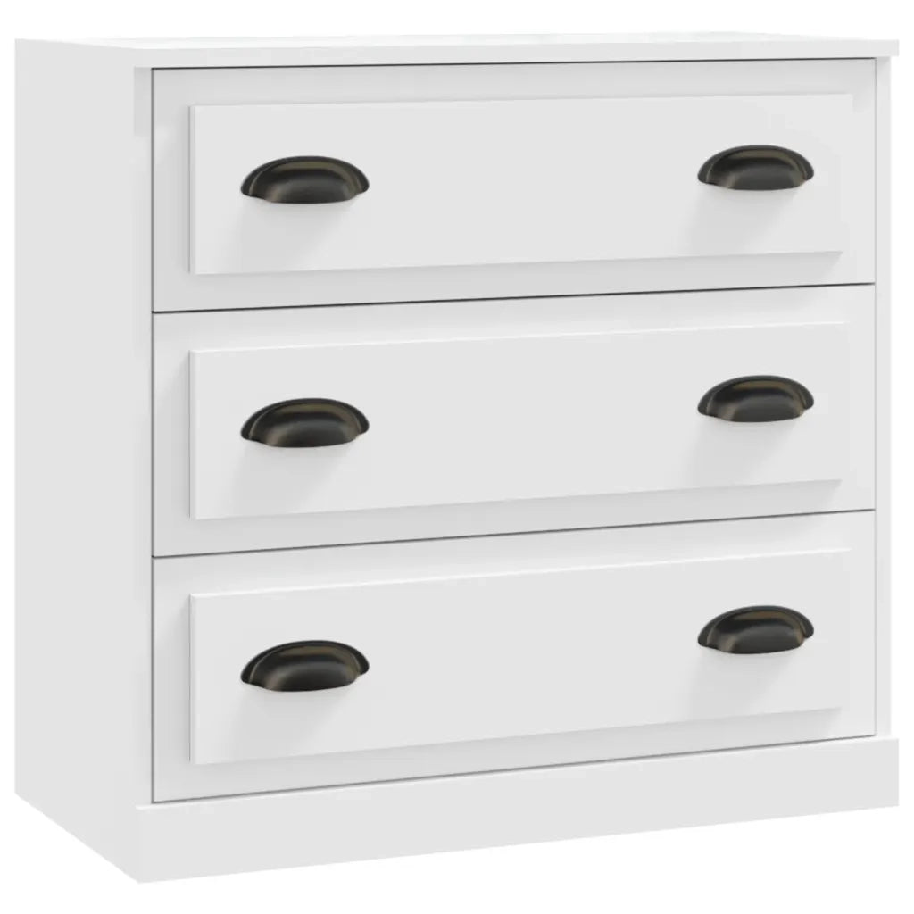 Credenze 2 pz | Madia | Buffet da pranzo | Armadio da pranzo Bianche in Legno Multistrato