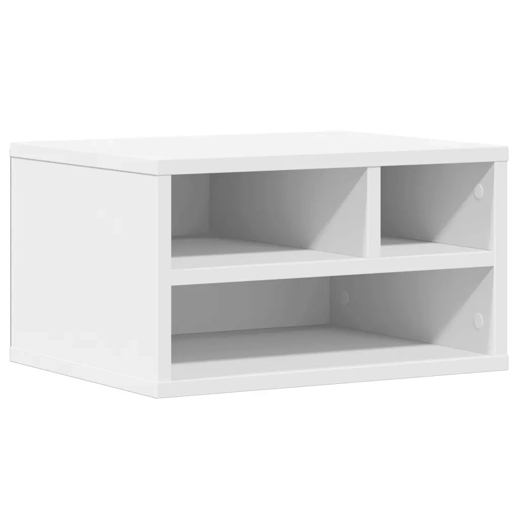 Supporto per Stampante Bianco 40x32x22,5 cm Legno Multistrato CFW2983777