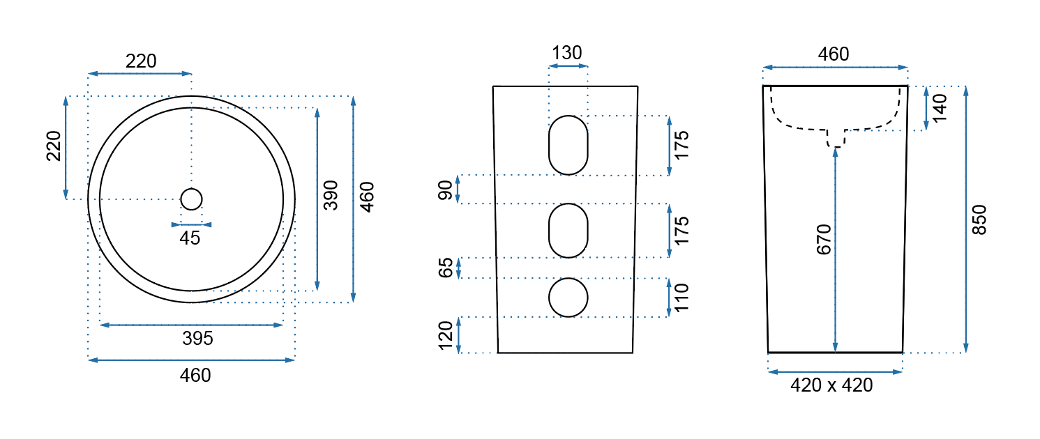 Lavabo Monolitico Rea Estera