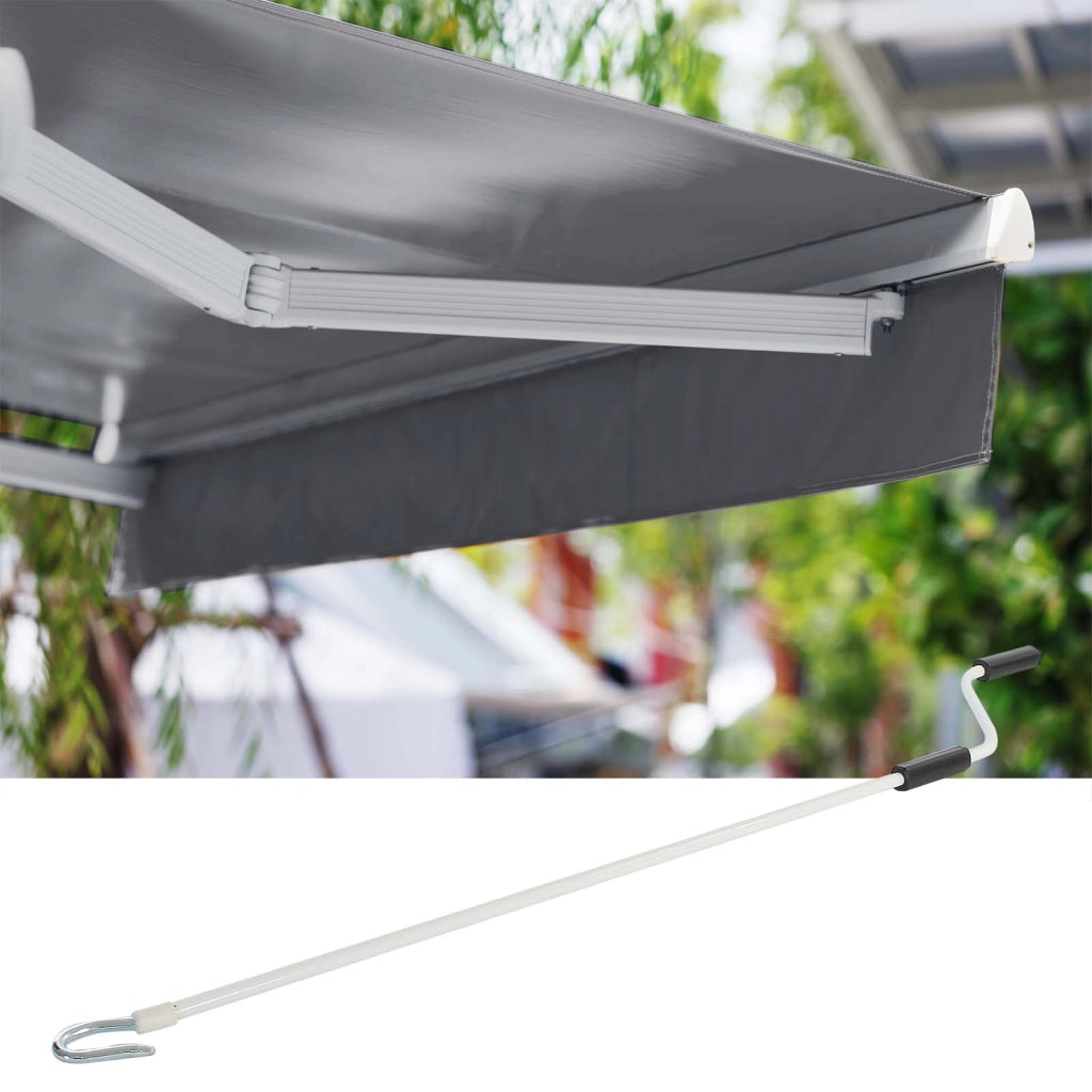 Toboli Tenda da sole con bracci a snodo e protezione UV 3,5x3 m Antracite Montaggio a parete Balcone