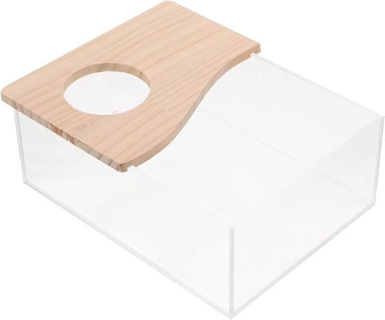 Casa per Hamster in Plastica con Funzione di Risciacquo per il Terrario Attrezzo per Gabbia per Animali da Compagnia