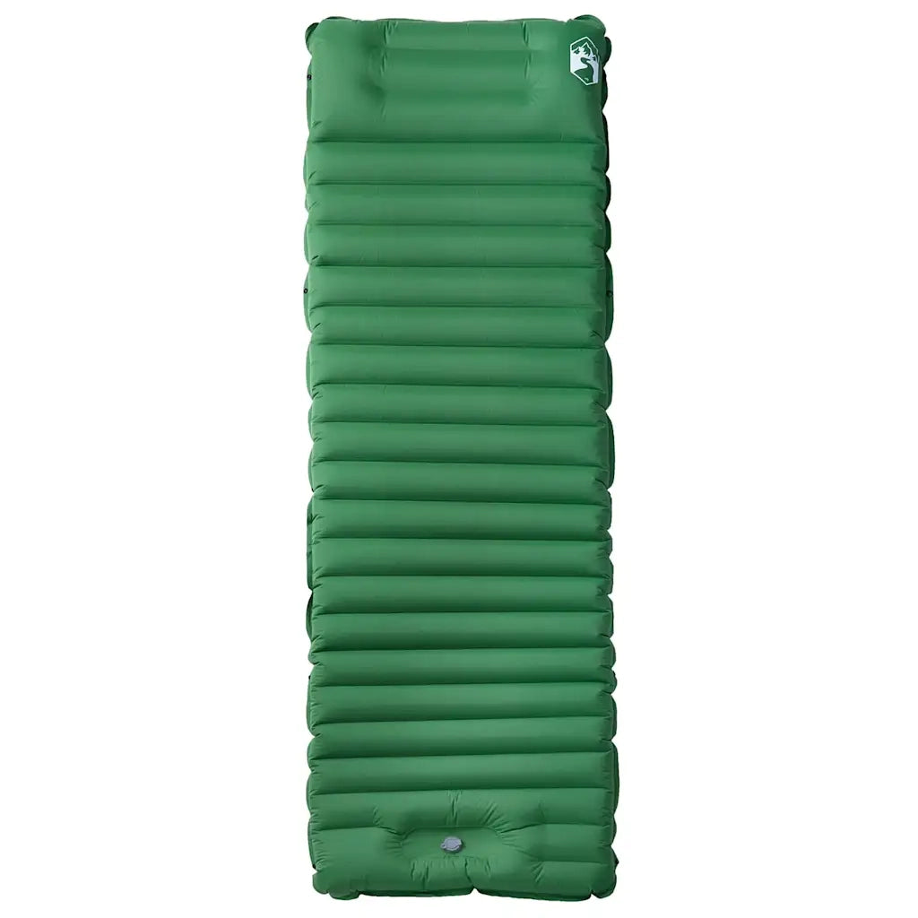 Materasso Campeggio Autogonfiabile con Cuscini 1 Persona Verde CFW8571647
