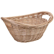 Cestino in vimini marrone 56x46x28h cm
