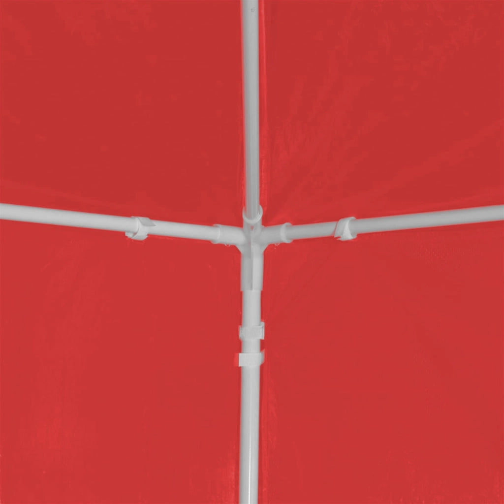 Tenda Party 1200 x 300 x 255 cm Rosso PE e Acciaio