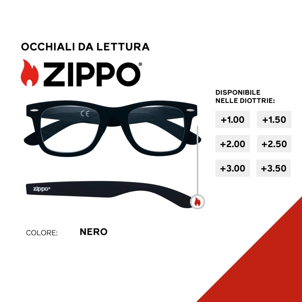 Occhiale Lettura con 2 PR65 200 Zippo 2 Pezzi