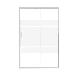 Porta Scorrevole Serigrafata 98-102x190h 6mm Cromato - Imperia