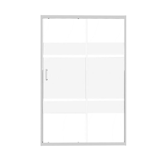 Porta Scorrevole Serigrafata 98-102x190h 6mm Cromato - Imperia