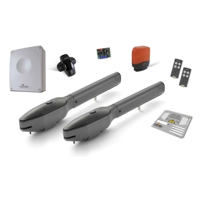 KIT COMPLETO PER CANCELLI A BATTENTE CARDIN KT-BLADE324 AUTOMAZIONE EX ASY324N