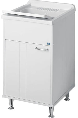 Lavatoio kubo 45x50 a una anta, bianco cr9046