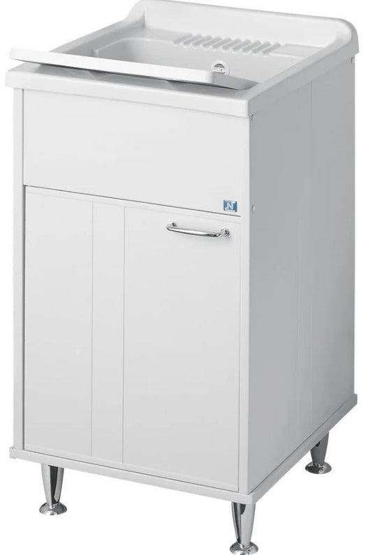 Lavatoio kubo 45x50 a una anta, bianco cr9046