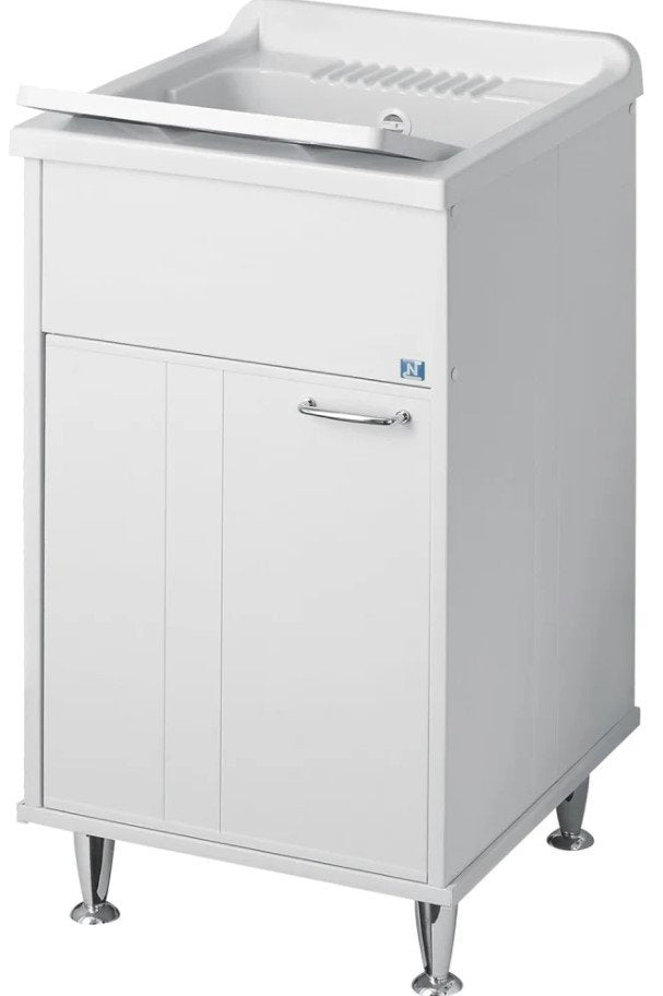 Lavatoio kubo 45x50 a una anta, bianco cr9046