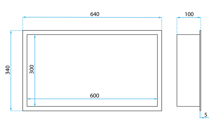 Mensola Bagno 30x60 Gold Brush