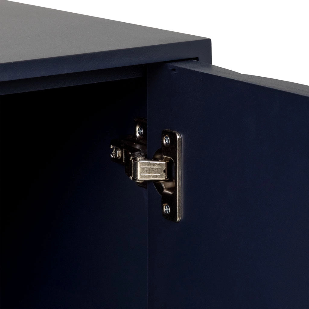 Credenza in legno nero 120x40.5x81h cm