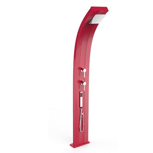 Doccia Solare In Alluminio Dada 40 Litri Con Miscelatore E Doccetta Mobile  Colore Rossa Cv-D340/3027
