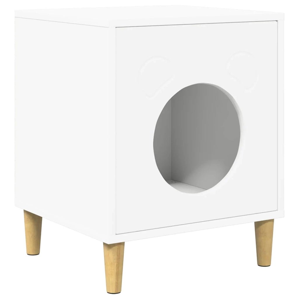 Casa per Gatti Bianco 42,5 x 40 x 53 cm Legno multistrato