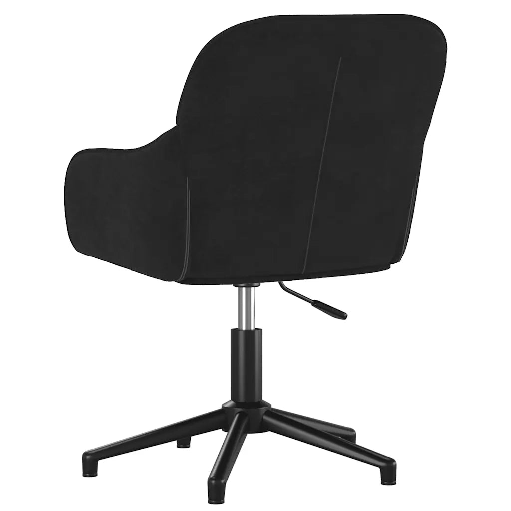 Sedia Girevole da Ufficio | Sedia da Gaming Nera in Velluto