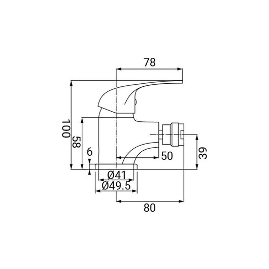 Miscelatore Bidet Serie Beta Cromato