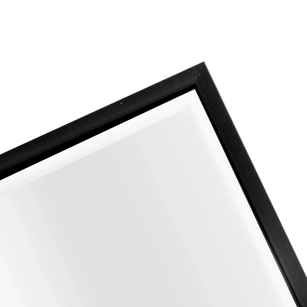 Specchio da parete rettangolare 102 x 52 cm nero 03_0007924