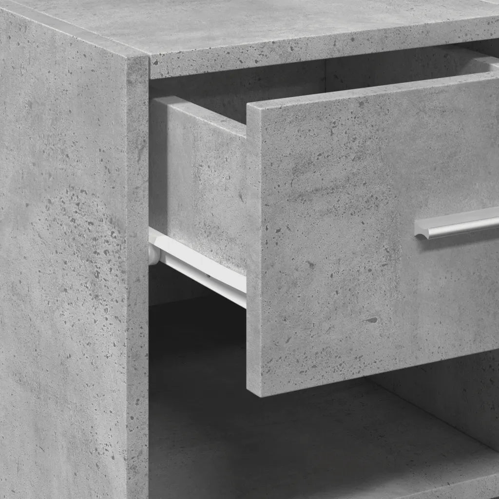 Credenza Grigio Cemento 30x42,5x93 cm in Legno Multistrato 846309