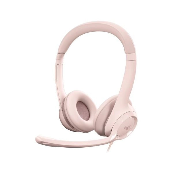 Logitech h390 auricolare cablato a padiglione ufficio usb tipo a rosa - 981 001281