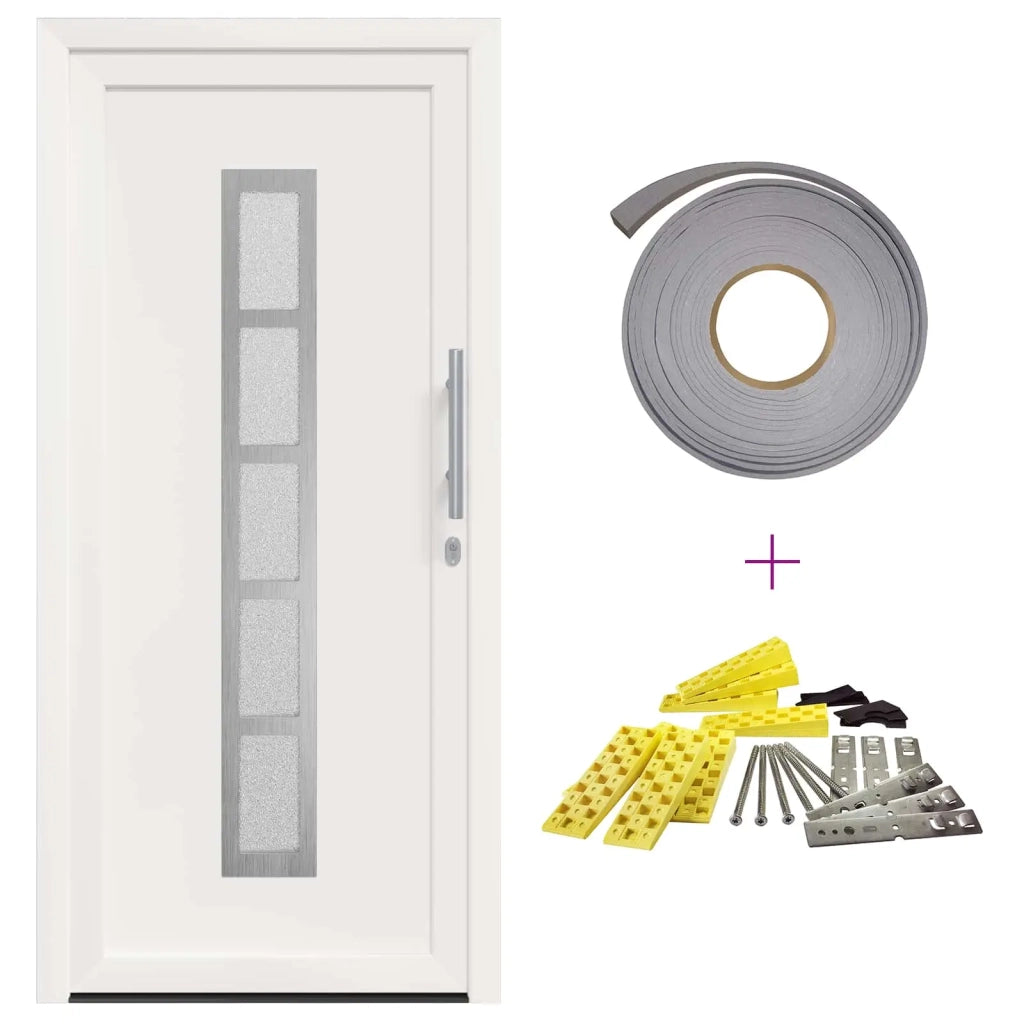 Porta Frontale Bianco 108 x 208 cm PVC 3445678