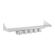 Porta spezie - 5 x 1/9 GN - 90 cm acciaio inox 14_0003172