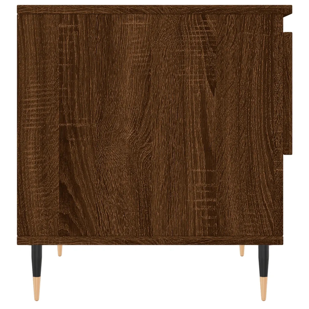 Tavolini Salotto 2pz Rovere Marrone 50x46x50 Legno Multistrato 830907