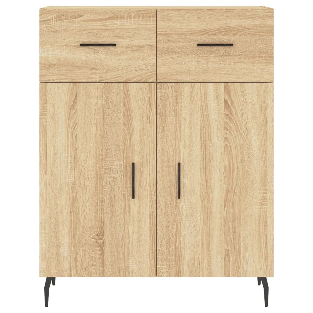 vidaXL Credenza Rovere Sonoma 69,5x34x180 cm in Legno Multistrato