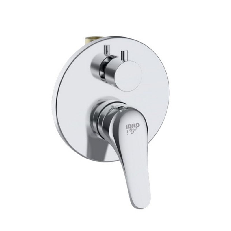 Miscelatore Incasso Doccia con Deviatore Serie Emmy Cromato