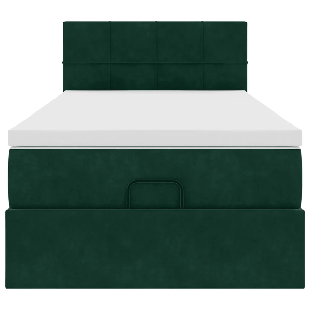 Struttura Letto Pouf con Materasso 80x200 cm Velluto 3311738
