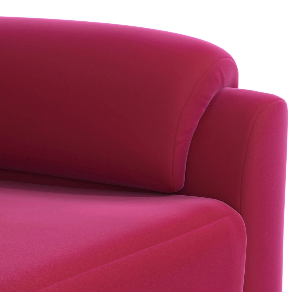 Divano Rosso Vino 154 x 85 x 93 cm Velluto 42040826