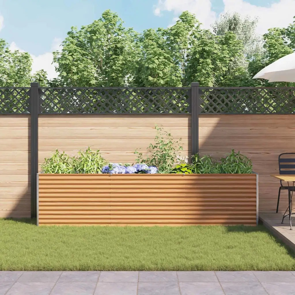 Letto rialzato da giardino 290 x 50 x 68 cm Acciaio zincato 42017354