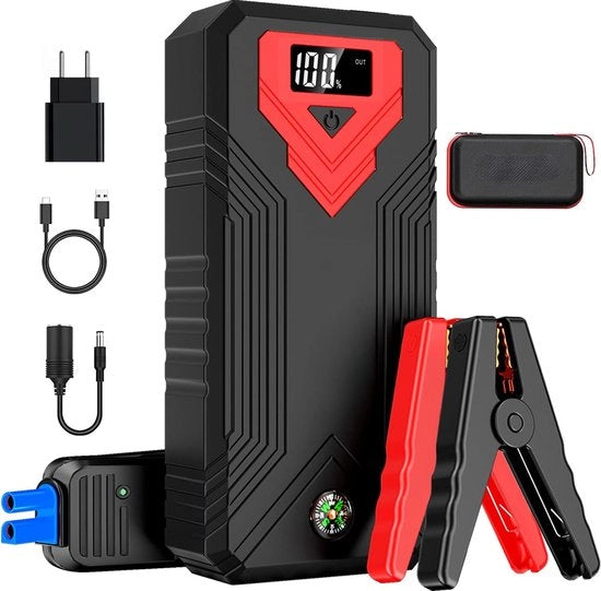 Cavi di Acciaio con Batteria - Jump Starter per Auto - Aiuto al Start