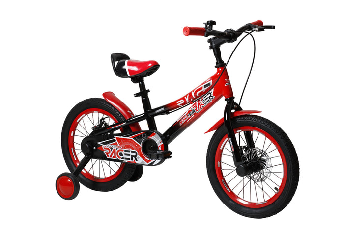 Bicicletta per Bambini 16" Freni a Disco Magik-Bike Racer Rosso