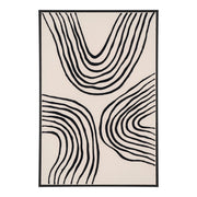 Stampa su Tela Lipari No.2 — Nero e Beige 60×90 cm