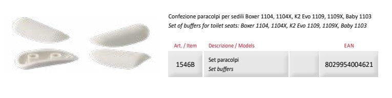 Cf. parac.sed.boxer 1104, 1104x, k2 evo 1109, 1109x, baby 1103