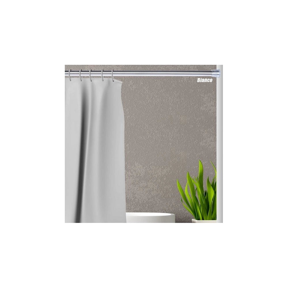Trade Shop - Barra Telescopica Per Tenda Da Doccia 140 Cm Fino A 260 Cm Alluminio Bianco -
