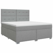 Letto box spring con materasso Grigio Chiaro 180 x 200 cm 3453465