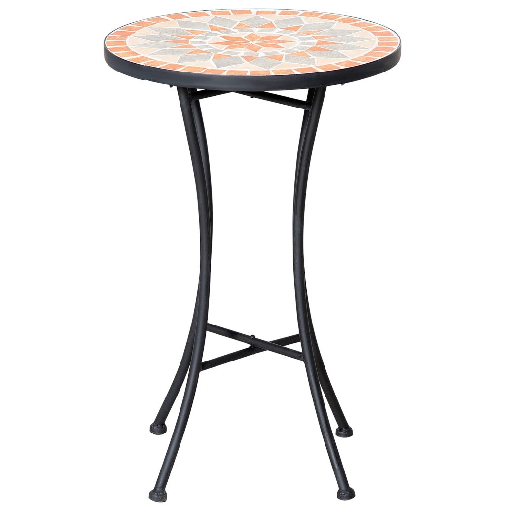 Tavolino da caff¨¨ rotondo ¨C zephmum ¨C giallo+grigio ?35,5cm