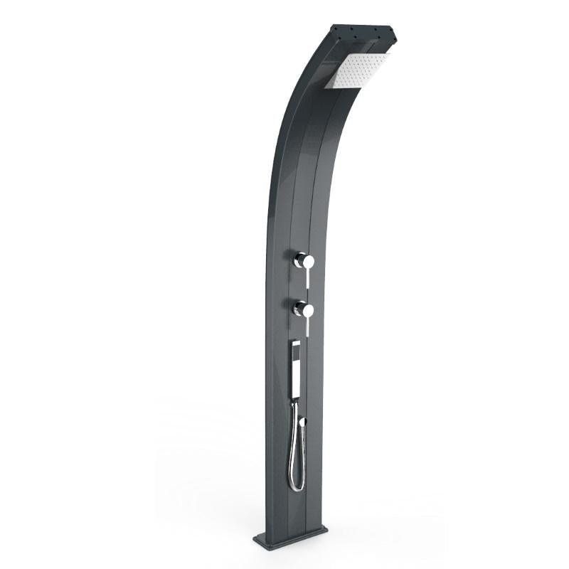 Doccia Solare In Alluminio Dada 40 Litri Con Miscelatore E Doccetta Mobile  Colore Antracite Cv-D340/7016