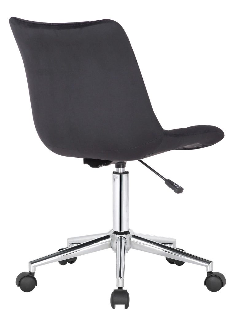 Sedia da ufficio Medford in velluto nero