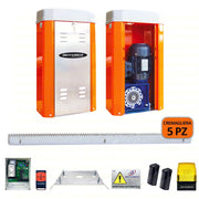 KIT SCORREVOLE GIGA 4000KG 380V TRIFASE CON 5 METRI DI CREMAGLIERA ZINCATA DFM