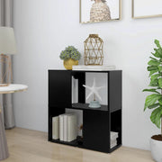 Libreria-Scaffale per Libri-Mobile di Stoccaggio Nera 60x24x63 cm in Truciolato