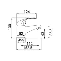 Miscelatore lavabo cromato Adam