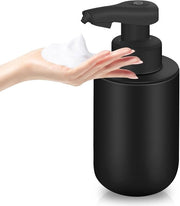 Dispensatore di sapone automatico - ceramico - impermeabile all'acqua - 1 pezzo - nero - ceramica