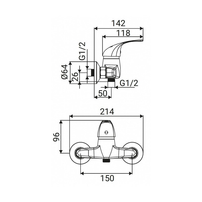 Miscelatore Esterno Doccia Serie Adam