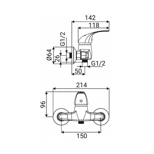 Miscelatore Esterno Doccia Serie Adam